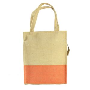 Bolsa de compras de yute ecológica en varios tamaños, estilos, diseños y colores con diseño de impresión de logotipo personalizado para compras de comestibles - Product Image 4