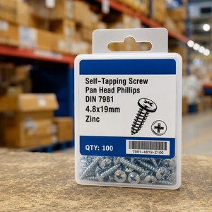 Viti autofilettanti a testa cilindrica Phillips DIN 7981 ISO 7049, in acciaio inox SS410 zincato, per lamiera, 4.8x19mm, direttamente dalla fabbrica. - Product Image 5