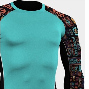 Bjj Rashguard Mma unisexe à manches longues séchage rapide Compression chemises Rash Guard Oem couleurs conceptions Logos tailles personnalisées - Product Image 4