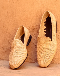 Mocasines de rafia tejidos a mano para hombre - Product Image 2