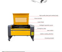 Machine de découpe et de gravure laser CO2 CNC 100W 150W avec CCD, refroidie par eau, 2 axes, pour acrylique, plastique, verre et matériaux mixtes
