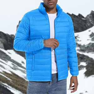 OEM Mens Quilted Bubble Jacket Lightweight Insulated Puffer <b>Coat</b> with 4 Practical Pockets Water Resistant Windproof Travel Ready - Product Image 6