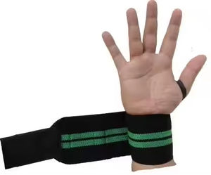 Muñequeras transpirables de alto rendimiento para entrenamiento de gimnasia, correas de muñeca elásticas impresas con logotipo personalizado, servicio OEM - Product Image 4
