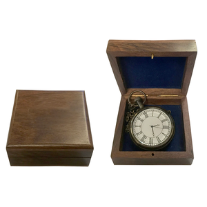 Giá Thấp Cổ Cổ Phong Cách Cổ Điển Đồng Hồ Bỏ Túi Đồng Hồ Thạch Anh Phong Trào Với Hộp Gỗ Phong Cách Retro Bộ Quà Tặng - Product Image 1