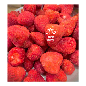 VENTA CALIENTE Blue Lotus Fresas liofilizadas Fresa dulce crujiente Fresa liofilizada hecha de Fruta Premium - Product Image 1