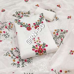 ชุดสูทผ้าจอร์เจียแบบไม่มีตะเข็บสำหรับผู้หญิงชุดงานปักลายสไตล์อินเดีย salwar kameez และส่าหรีสำหรับงานแต่งงาน - Product Image 3