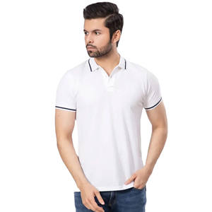 Nouveauté Polo à manches courtes de haute qualité pour hommes avec broderie de couleur blanche Logo personnalisé T-shirt tendance pour l'été - Product Image 3