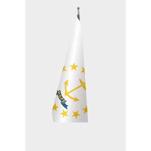 Drapeau officiel d'Rhode Island pour intérieur, 3x5 pieds, en polyester, avec mât en aluminium, techniques d'impression numérique, magnifique design graphique - Product Image 3
