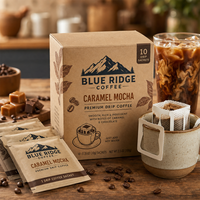 Coffrets cadeaux AT PACK de café filtre personnalisé avec sachets individuels et boîte cadeau imprimée pour torréfacteurs de café – Cadeaux de café haut de gamme