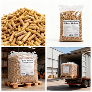 Thaïlande granulés de bois en vrac Jumbo Bag 1000kg Biocarburant pour chauffage industriel - Product Image 6
