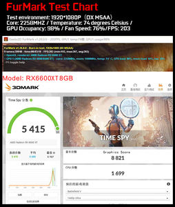 Tarjeta Gráfica RX 6600XT 8G AMD <span class=keywords><strong>6600</strong></span> 100% Nueva para Juegos de PC, Tarjeta de Video RX 6600xt para Servidores, GPU RX6600 de 8GB, Tarjeta Gráfica AMD RX <span class=keywords><strong>6600</strong></span> XT - Product Image 4