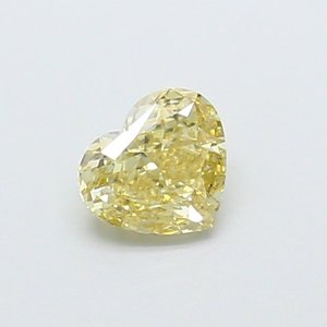 Diamante Amarillo Cultivado en Laboratorio de 0.72ct VS1 en Forma de Corazón - Product Image 1