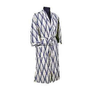 New Arrival Indian Handmade Kantha Hand-Stitch Cotton Kimono Elegant Summer Night Wear Robe for Women Floral Design Hot Selling - Product Image 5