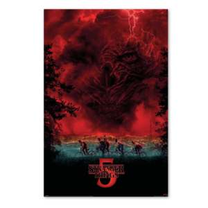 Modern Style Stranger Things 5 <b>Poster</b> Vecna Sky Design Made of Paper for Wall Usage - Product Image 1