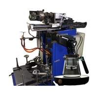 Máquina Semiautomática para Moldeo por Soplado de Vidrio, 40 Piezas/Hora, Máquina para Soplar Tubos y Botellas de Vidrio Borosilicato con PLC Delta