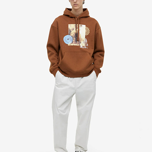 Sudaderas con capucha con logotipo en relieve personalizado de alta calidad 100% al por mayor, forro polar lavable desgastado para hombres y mujeres para invierno bordado - Product Image 2