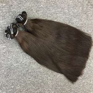 Extensiones de cabello humano vietnamita recto Natural 100%, máquina de alta calidad, trama doble para todos los colores de tinte - Product Image 3