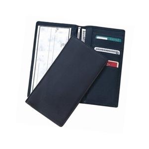 Precio al por mayor de cuero genuino de negocios Chequera cubierta RFID Característica Tipo de cierre abierto - Product Image 1