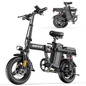 Vélo électrique noir à double moteur 700W au lithium, 42x22x33 pouces, avec 3 roues, alimenté par MT-FOLD-TRK-700 - Product Image 1