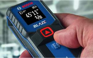 Télémètre laser Bosch GLM100-23 100 pieds, qualité industrielle, étanche, batterie rechargeable, garantie 3 ans, 2 piles AA incluses - Product Image 4