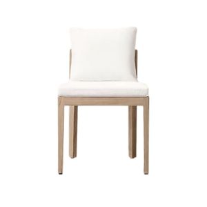 Chaise de salle à manger d'extérieur de luxe Zenith The Mocoto, structure en bois rembourrée, collection de meubles commerciaux pour hôtels, complexes hôteliers, patios et jardins. - Product Image 3