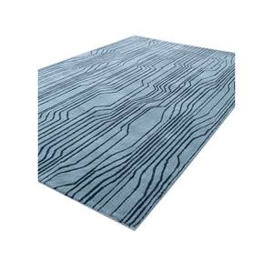 Alfombras Clásicas de Lana Azul Hechas a Mano, Tra-13011, para Sala de Estar, Pasillo, Alfombra Rectangular de 10 mm con Rayas de Diamantes, Hechas a Mano - Product Image 2