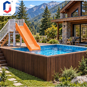 Outdoor Fiberglass <b>Swimming</b> <b>Pool</b> <b>Slide</b> With Stainless Steel Ladder Water <b>Slide</b> <b>For</b> Garden Park Playground <b>Pool</b> <b>Slide</b> - Product Image 2