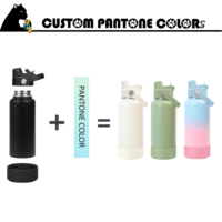 Botella de Agua Deportiva con Recubrimiento de Polvo Mate, Libre de BPA, Marca Privada, con Base de Silicona para Regalos al por Menor