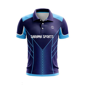 Logotipo de impresión sublimada Hombres Nuevo diseño Ropa deportiva Camisa de cricket Venta al por mayor Polos Jerseys de cricket personalizados - Product Image 4