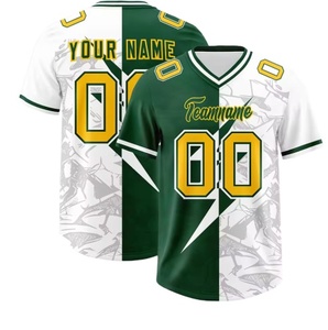 Maillot de football personnalisé pour homme, imprimé avec nom et numéro, motif éclair, col en V, tissu mesh, 100% polyester - Product Image 1