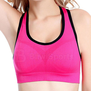 Sujetador deportivo sin costuras para mujer, ajuste elástico de apoyo para Yoga, gimnasio, correr, Sujetador deportivo personalizado - Product Image 2