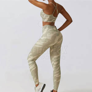 Service OEM, ensemble de yoga pour femmes sur mesure, 2 pièces, de haute qualité, écologique, en gros - Product Image 2