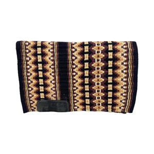 Vente en gros équestre 100% tapis de selle Western en feutre de laine mérinos avec design tissé coloré - Product Image 1