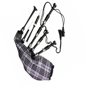 Cornemuse en tartan écossais en palissandre avec supports en argent Tutor gratuit prix de gros accessoire pour instrument de musique - Product Image 2