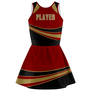 ชุดยูนิฟอร์มเชียร์ลีดเดอร์พิมพ์ลายแฟชั่นชุดกระโปรงแขนกุดสีม่วงสีขาวชุดการแสดงสินค้าตามสั่ง - Product Image 3