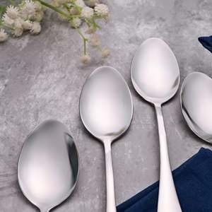 Juego de 4 Cucharas de Acero Inoxidable con Acabado Espejo Elegante y Brillante para Fiestas, Postres, Ensaladas, Degustación de Miel, Uso Seguro - Product Image 3