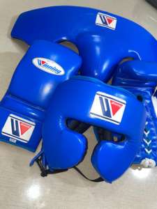 2025 Top Quality Genuine Leather White and Green Color Winning <b>Boxing</b> <b>Sparring</b> <b>Boxing</b> Gloves Head Guard Groin Guard MS-SS-23 - Product Image 5