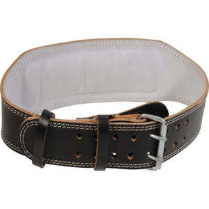 4 Inches XXL Size Back Padded Leather <b>Training</b> <b>Belt</b> Waist-Specific Protective Feature for <b>Weight</b> Lifting - Product Image 4