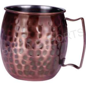 Taza HM Mule de cobre con acabado martillado Vasos elegantes para cócteles y cócteles sin alcohol para fiestas - Product Image 1