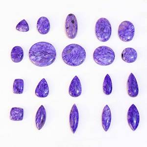 Charoite naturelle Cabochon gros pierres précieuses Charoite pierres précieuses en vrac pour la fabrication de bijoux Agate pierre bijoux pierres précieuses - Product Image 6