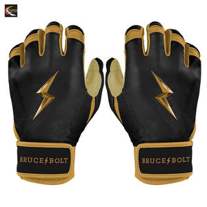 Gants de baseball de haute qualité toutes couleurs, vente chaude, cuir Cabretta, manchette courte, Bruce Bolt, gants de frappe de baseball - Product Image 6