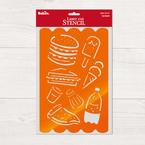 Food <b>stencils</b> plastic template for painting kitchen baking crafts <b>art</b> supplies durable reusable pat - Product Image 2