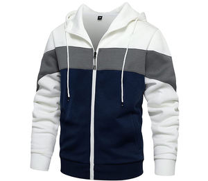 Custom Logo Print High Quality Zipper-Up Oversized <b>Hoodie</b> Unisex Polyester/Cotton <b>Men</b> Winter Waterproof Windproof <b>Lined</b> Terry - Product Image 1