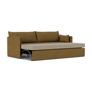 Modern Design 3-Seater Convertible <b>Sofa</b> Bed <b>Wooden</b> <b>Frame</b> Extendable Foldable Reclining Inflatable for Living Room or School - Product Image 5