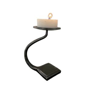 Bougeoir pilier fini antique et porte-bougie métal fer haute qualité bougeoir pilier décoration de la maison et de la table - Product Image 1