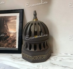 ที่ใส่ธูปไม้รูปทรงกระบอกที่วางธูปของตกแต่งบ้านทำจากไม้สไตล์วินเทจไม่เหมือนใคร - Product Image 4