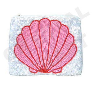 Pochette à monnaie en T personnalisée avec motif de coeurs pour filles, beau cadeau de maman, portefeuille à perles de rocaille, accessoire de mode pour femmes - Product Image 4