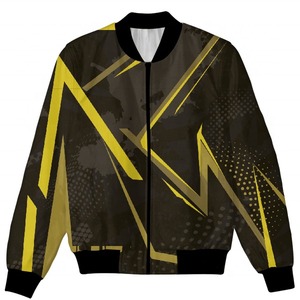 เสื้อแจ็คเก็ตบอมเบอร์แบบซับลิเมชั่นเต็มตัวสำหรับผู้ชาย สไตล์วาร์ซิตี้ น้ำหนักเบา สตรีทแวร์ ขายส่ง - Product Image 5