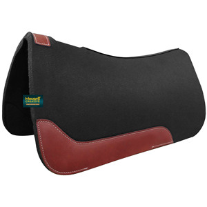 Personnalisation à faible quantité minimale de commande Western Horse Spine profilée Cutback Wither Relief Tapis de selle en feutre coloré Fabricant Approvisionnement d'usine - Product Image 1