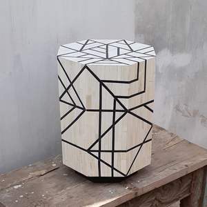 Bandeja con incrustaciones de hueso de alta calidad, bandeja para servir con incrustaciones de hueso de fregona Floral hecha a mano para restaurantes caseros, hoteles de la India - Product Image 3